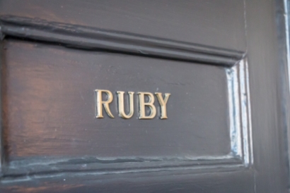 Ruby sign. Photo by Michael Sperling.