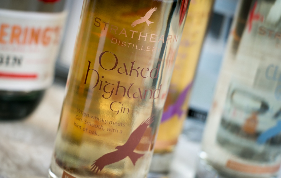 Strathearn Oaked Highland Gin  - Gin of Scotland. Photo by Michael Sperling.